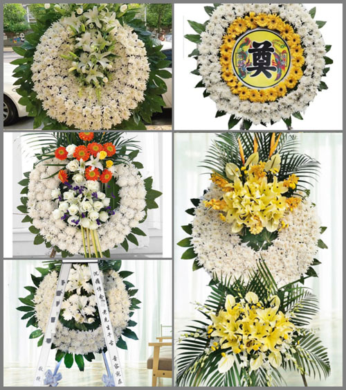 广东江门市开平市马冈镇陂头咀村花圈速递
